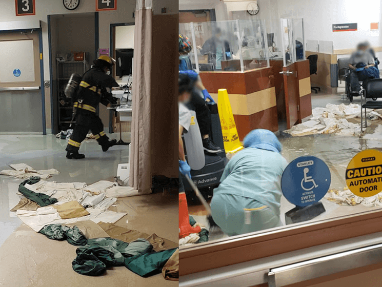Emergency Room flooded
